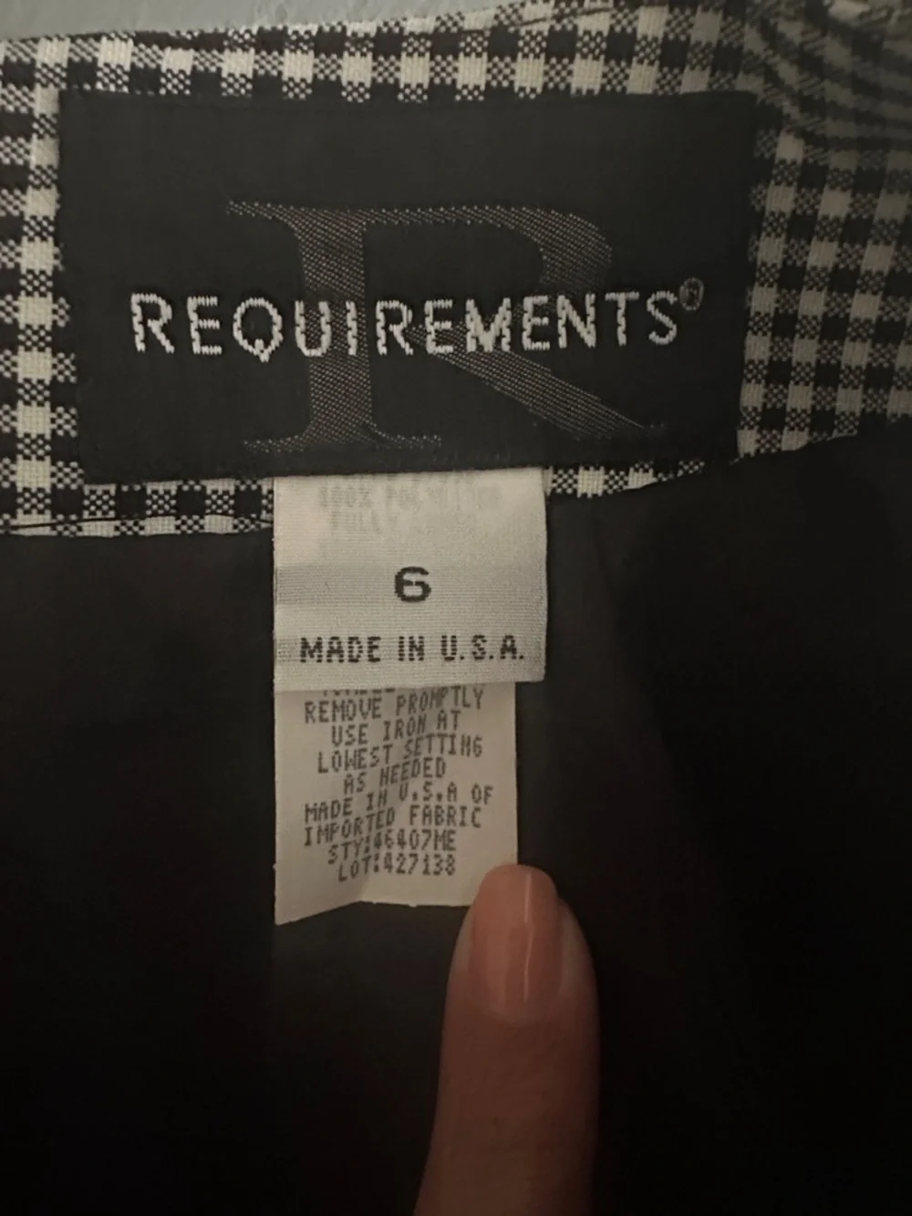 Y2K 2000s Gingham Black White A Line Skirt Women’s 6 Timeless Preppy Classic